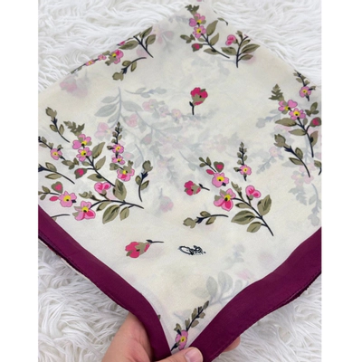روسری کرپ نخ طرح کژال