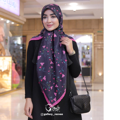 روسری کرپ نخ طرح ریحانه
