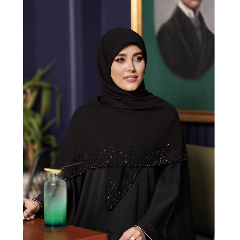 روسری کریشه درختی نگین مروارید