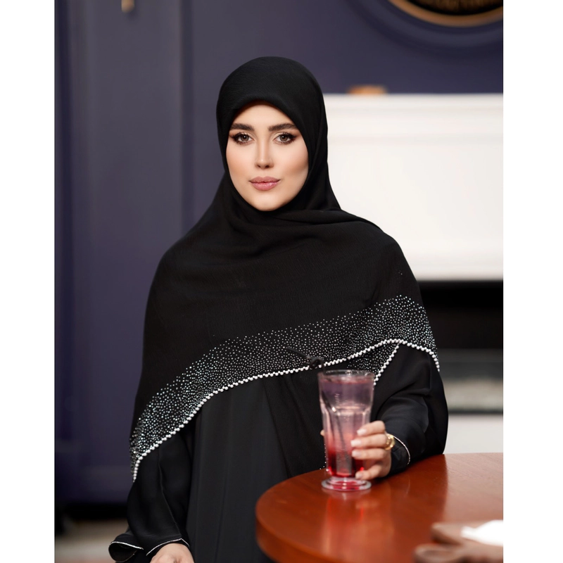 روسری کریشه درختی نگین مروارید