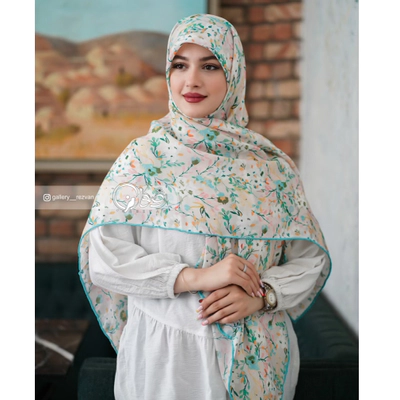 روسری طرح شکوفه