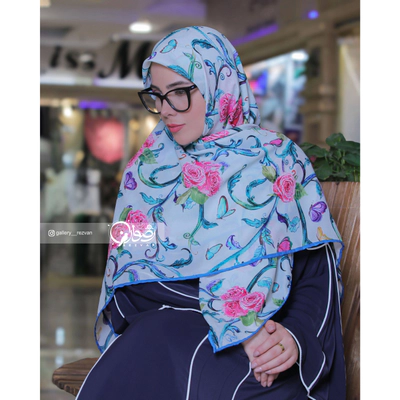 روسری قواره 120 طرح پیچک