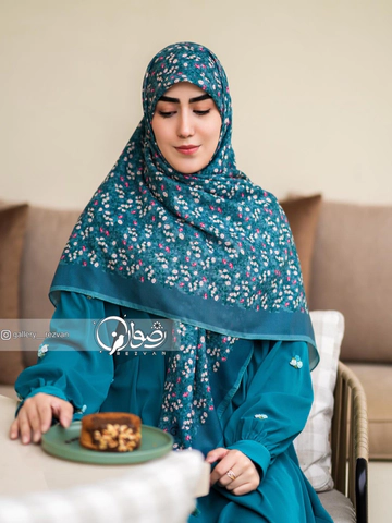 روسری نخی طرح جوانه