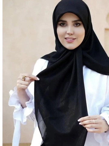 روسری مشکی دنیز قواره 140