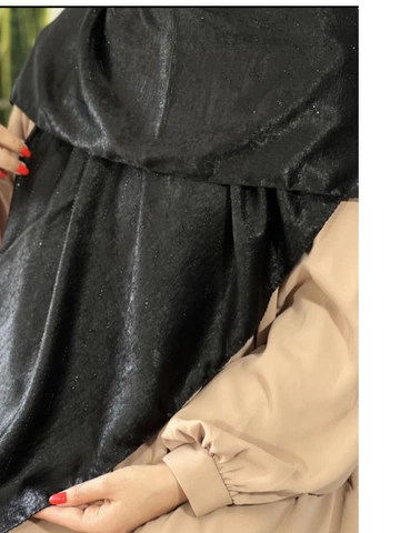 روسری کوپرا طرح خطی نگین مشکی قواره 120