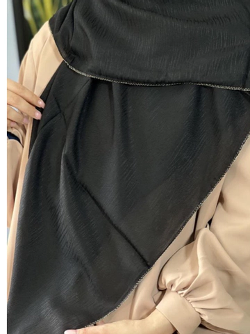 روسری مشکی فلوریدا جنس نخ سبک