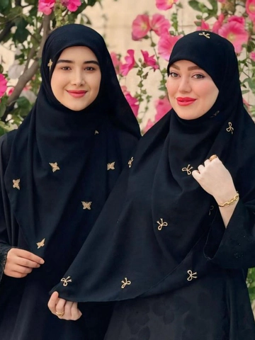 روسری کریشه درختی گلدوزی