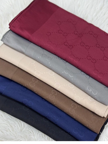 روسری ابریشم ژاکارد دوردستدوز طرح گوچی