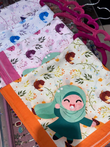 روسری نوجوان طرح بلبل