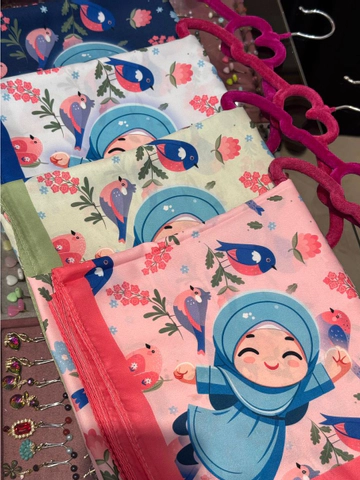 روسری نوجوان طرح گنجشک