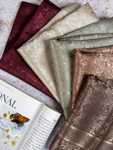 روسری ابریشم ترک طرح بته جقه