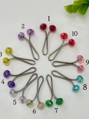 گیره روسری محکم کریستال شفاف