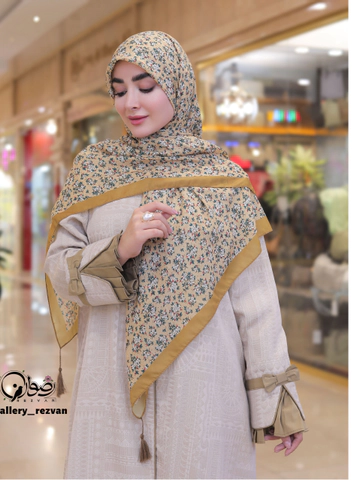 روسری کرپ نخ طرح ویدا
