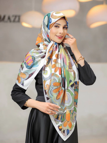 روسری ابریشم توییل آبرنگی در3رنگ