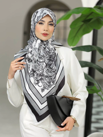 روسری ابریشم توییل جانگل در3رنگ