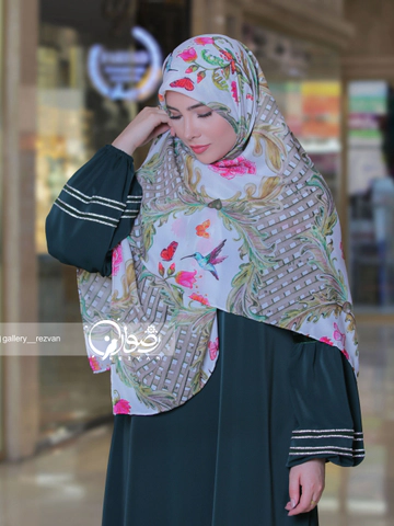 روسری قواره 120 طرح حصیر