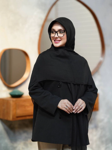روسری وال نخ مشکی