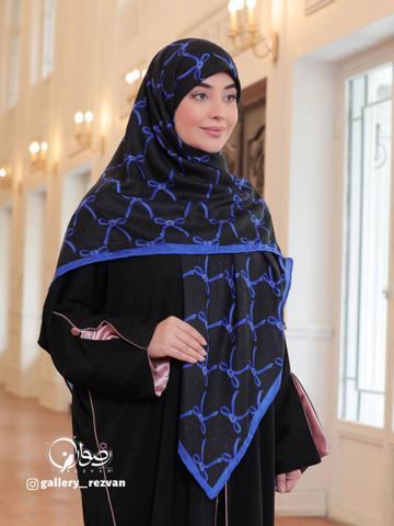 روسری ابریشم توییل پاپیونی