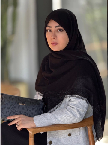 روسری درختی حاشیه نگین گیپور