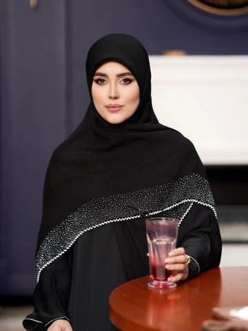 روسری کریشه درختی نگین مروارید