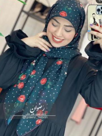 روسری طرح گلگلی خالخالی