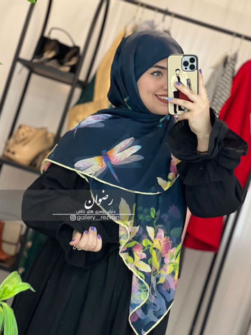 روسری طرح سنجاقک