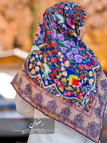 روسری طرح پرنده سنتی
