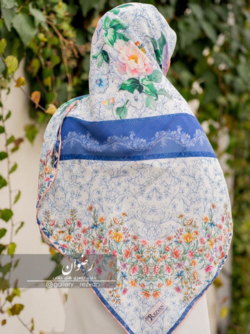 روسری کرپ نخ و نخی(هردو جنس موجوده) طرح گلگلی خالدار