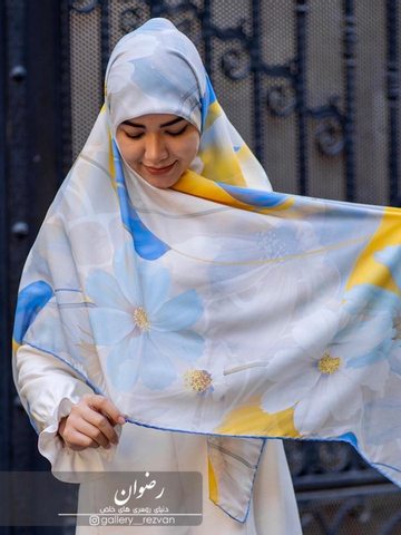 روسری طرح گلگلی صورتی،ابی،نارنجی