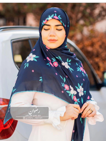 روسری نخی طرح گلگلی قواره 140