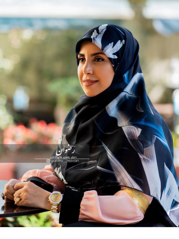 روسری طرح حاله آبی