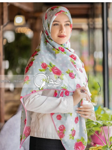 روسری طرح رز خالخالی