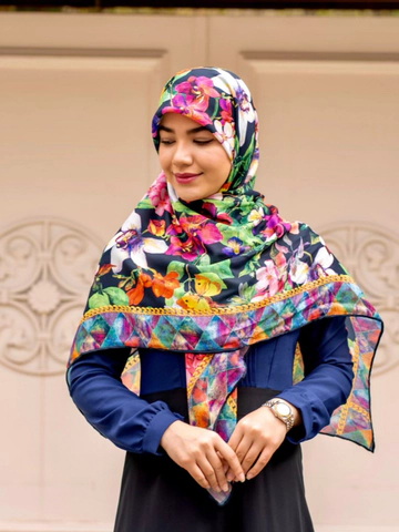 روسری گلگلی زنجیری قواره 120