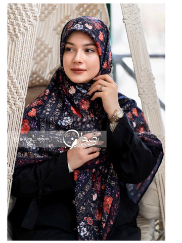 روسری طرح گل قرآنی قواره 140