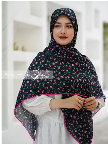 روسری طرح گلگلی غنچه ریز قواره 140