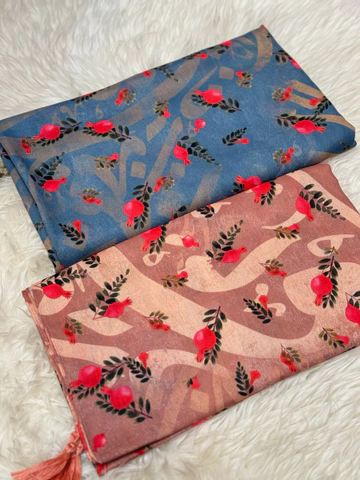 روسری یلدایی طرح انار کوچک قواره 140