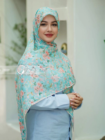 روسری طرح شکوفه