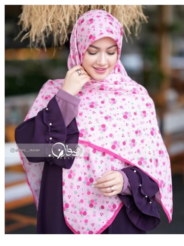 روسری کرپ نخ طرح پیچک